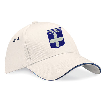 Shetland Flag of Scotland Shield baseball cap