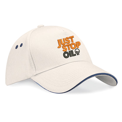 Just Stop Oil Embroidered Baseball Cap