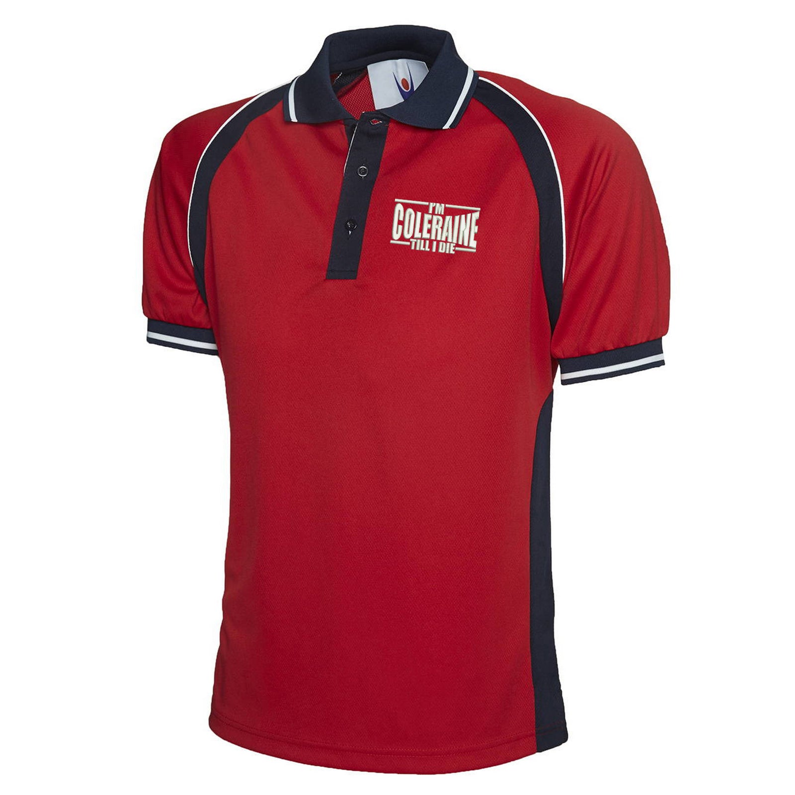 I am Coleraine Embroidered Sport Polo Shirt