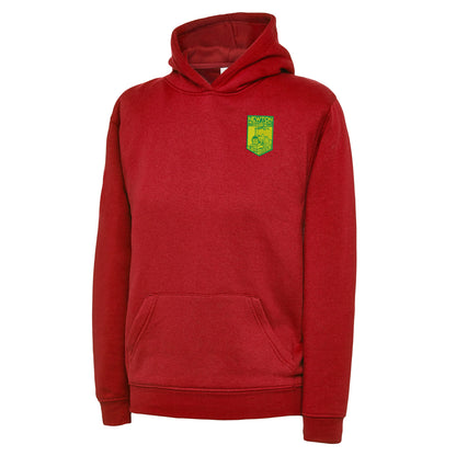 Retro Newton Heath LYR Embroidered Children's Hoodie