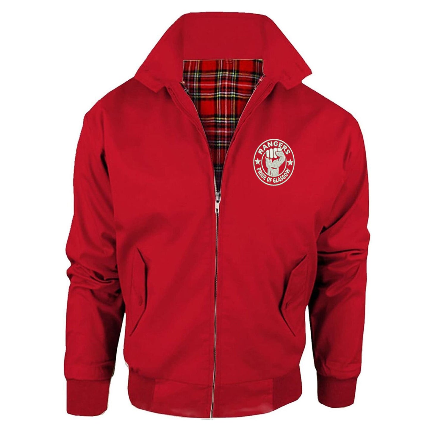 Rangers Pride of Glasgow Embroidered Classic Harrington Jacket