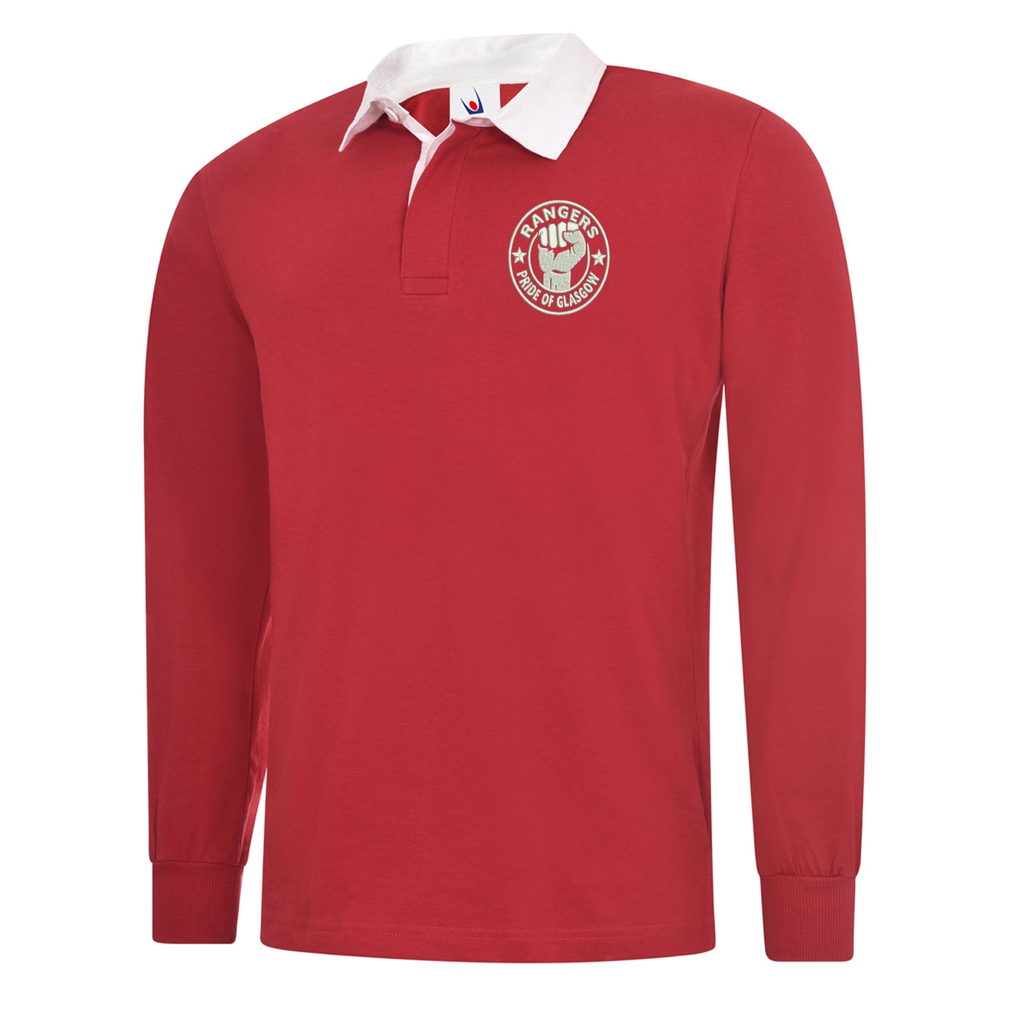 Rangers Pride of Glasgow Embroidered Classic Rugby Shirt