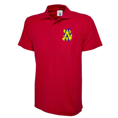 Shropshire Flag Map Embroidered Classic Polo Shirt