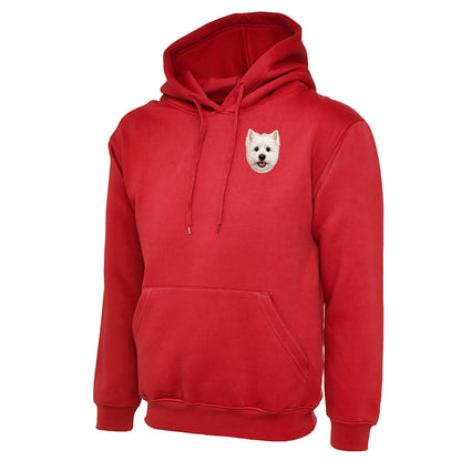 Westie Dog Face Hoodie 
