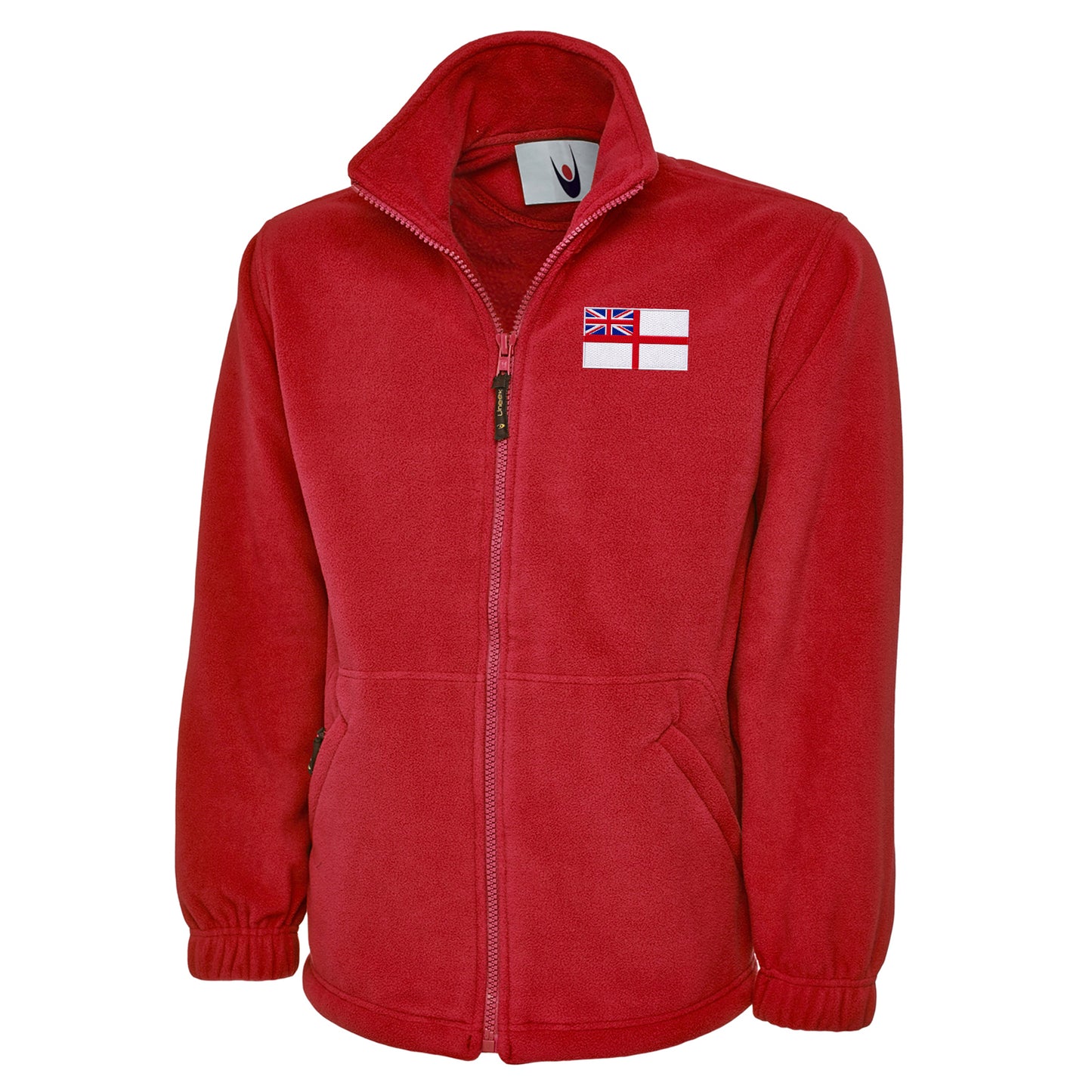 Royal Navy White Ensign Flag Fleece Jacket 