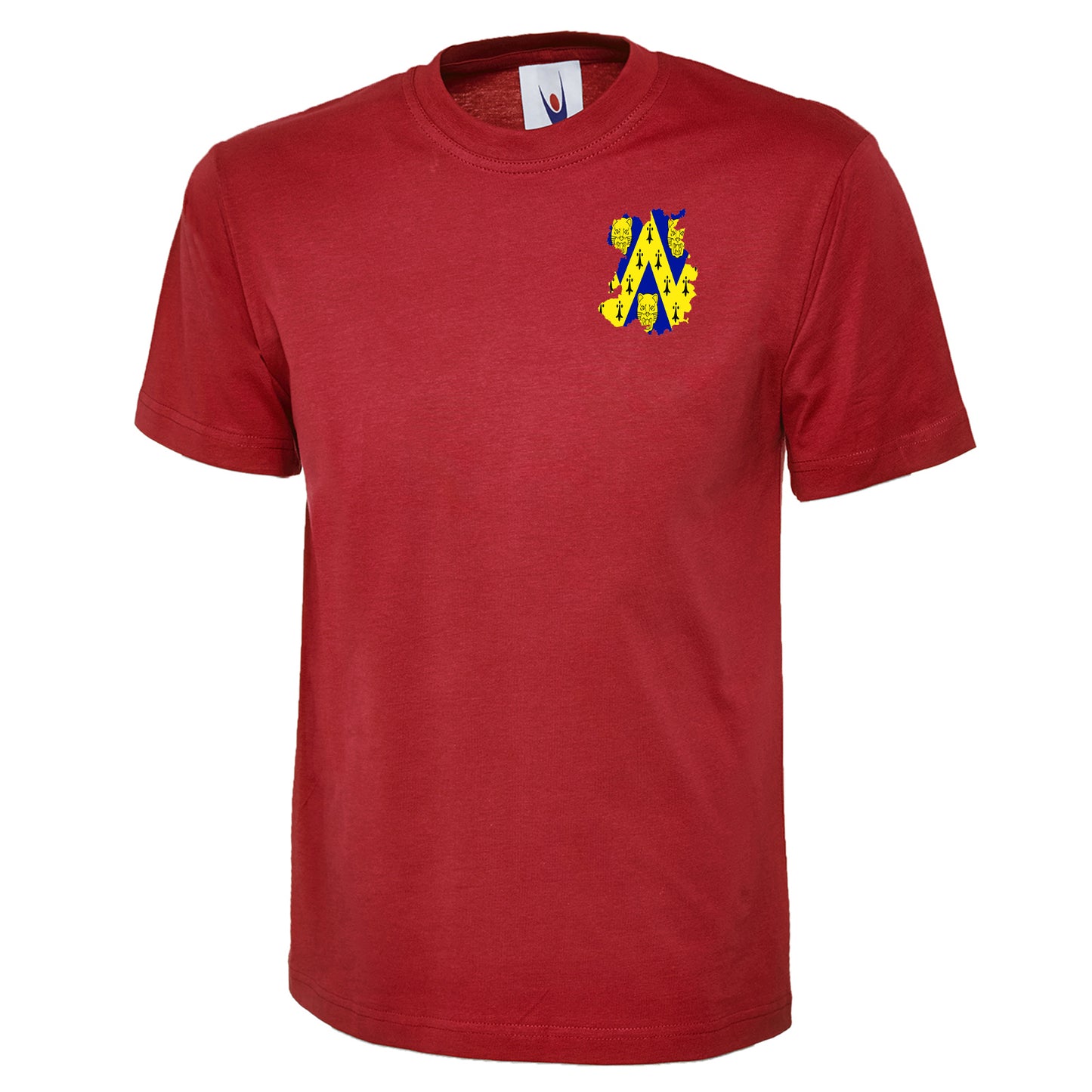 Shropshire Flag Map Embroidered Classic T-Shirt