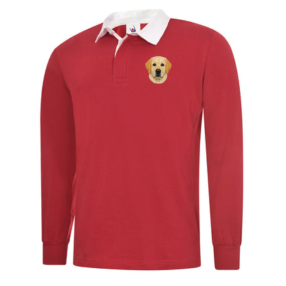 Labrador Dog Face Football Top 