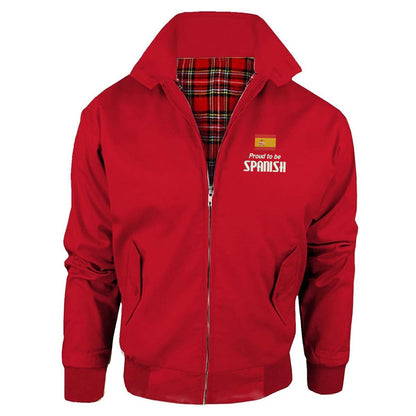 Proud to be Spanish Embroidered Classic Harrington Jacket