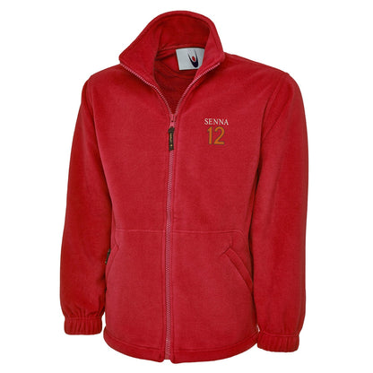Retro Senna 12 Embroidered Premium Fleece
