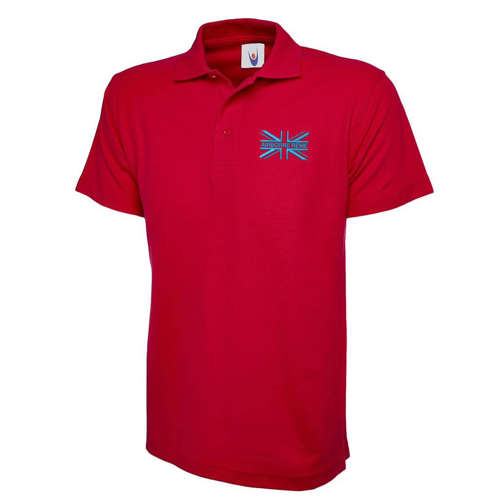 Airborne REME Union Jack Polo Shirt | Shop for British Army Team ...