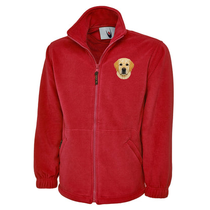 Labrador Dog Face Fleece Jacket 