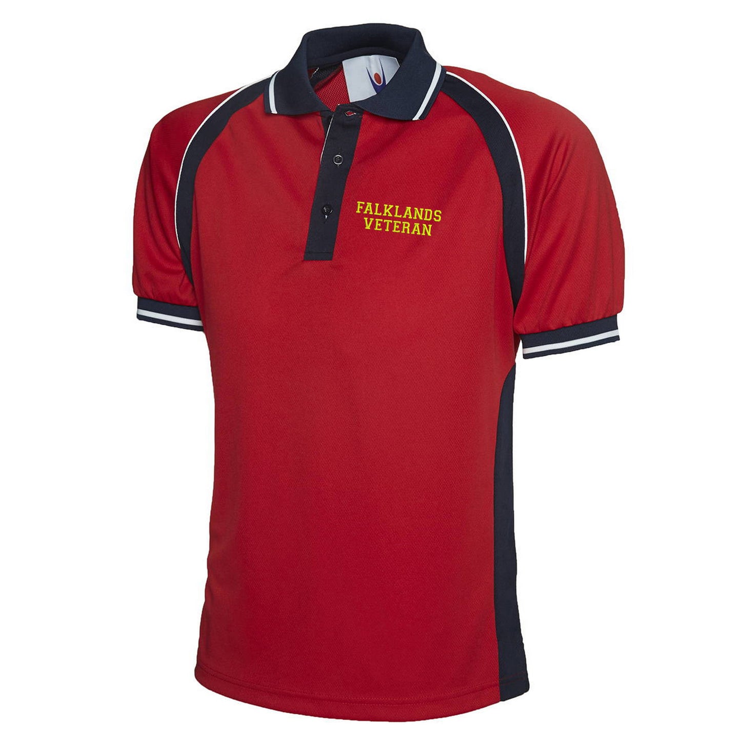 Falklands Veteran Embroidered Sports Polo Shirt