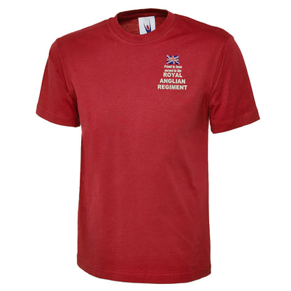Proud to Have Served in The Royal Anglian Regiment Embroidered Classic T-Shirt