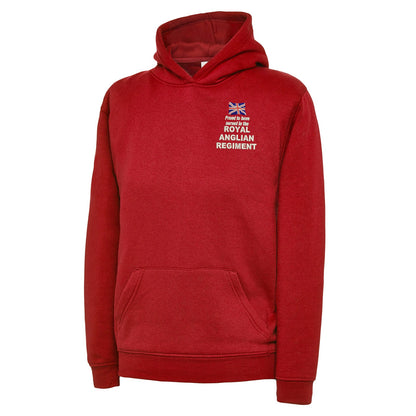 Proud to Have Served in The Royal Anglian Regiment Embroidered Children's Hoodie