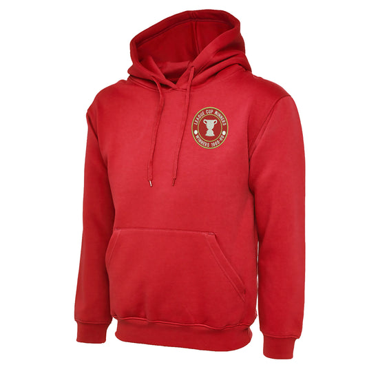 Retro Swindon Town Football League Cup Winners Embroidered 1969 Hoodie
