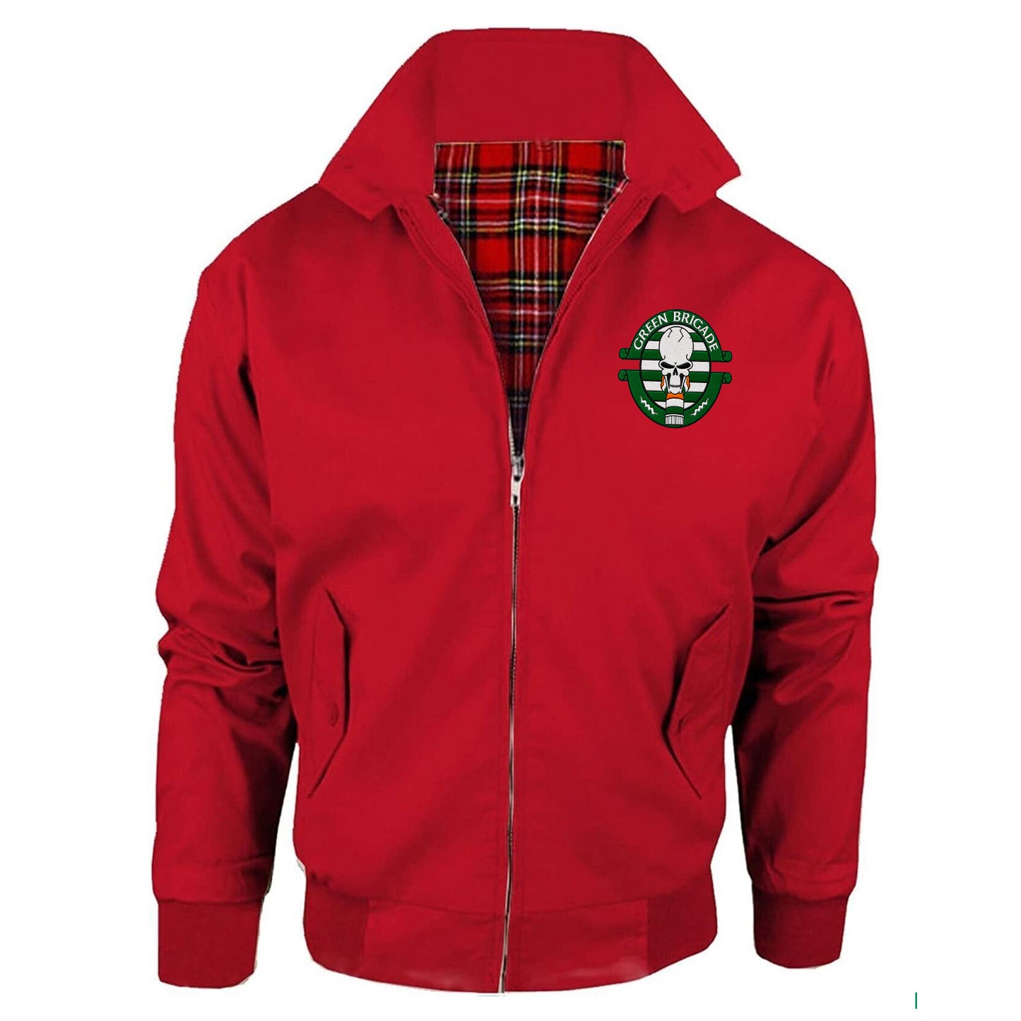 Green Brigade Celtic Football Jacket Mens