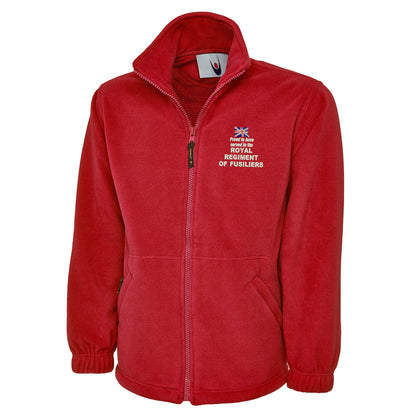 Proud to Have Served in The Royal Regiment of Fusiliers Embroidered Premium Fleece