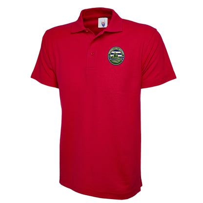 Retro Forest Green Rovers Polo Shirt