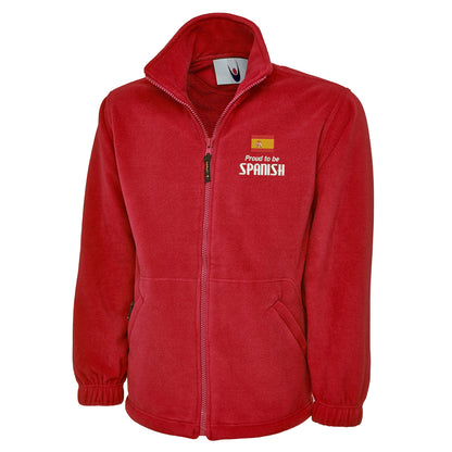 Proud to be Spanish Embroidered Premium Fleece