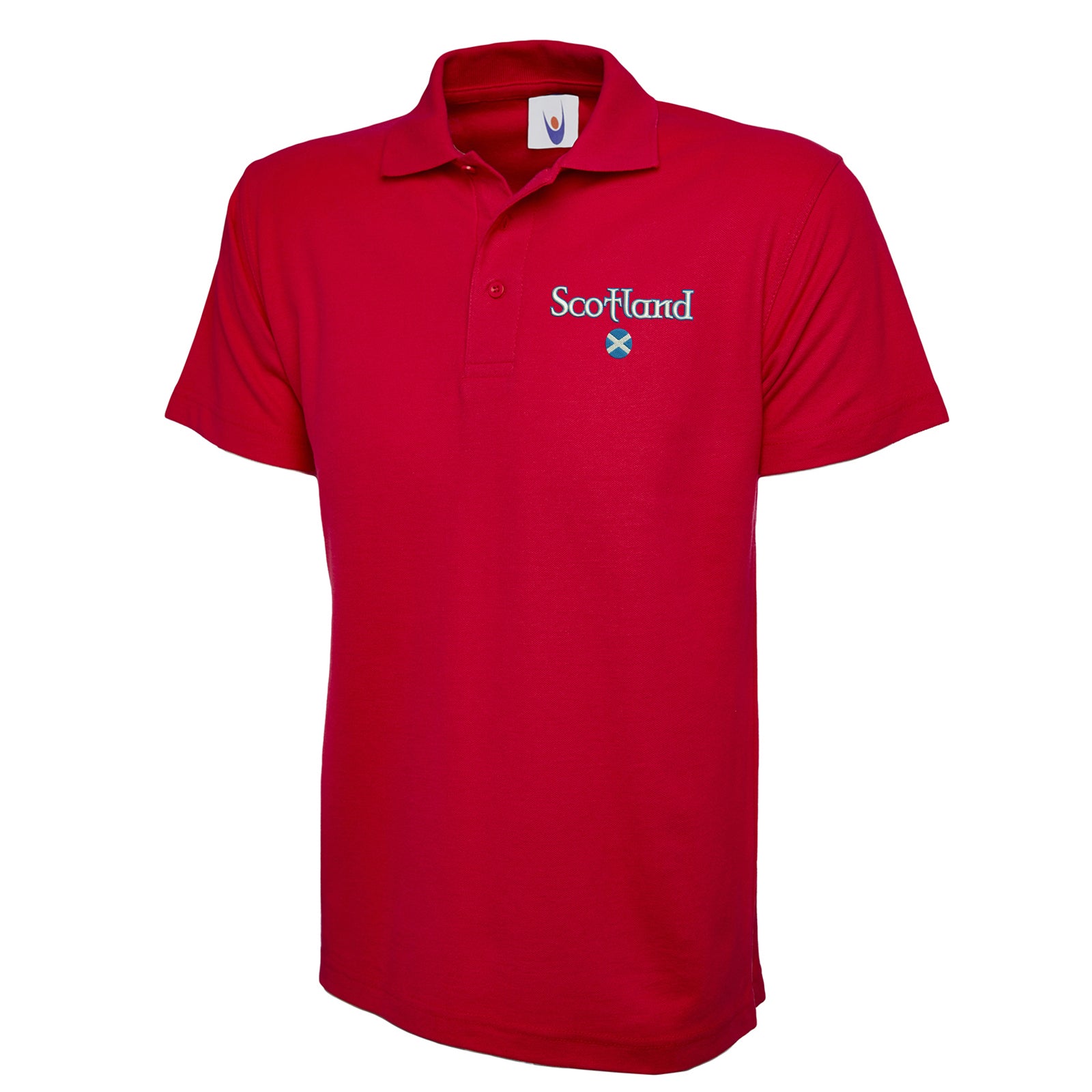 Scotland Circle Flag Polo Shirt