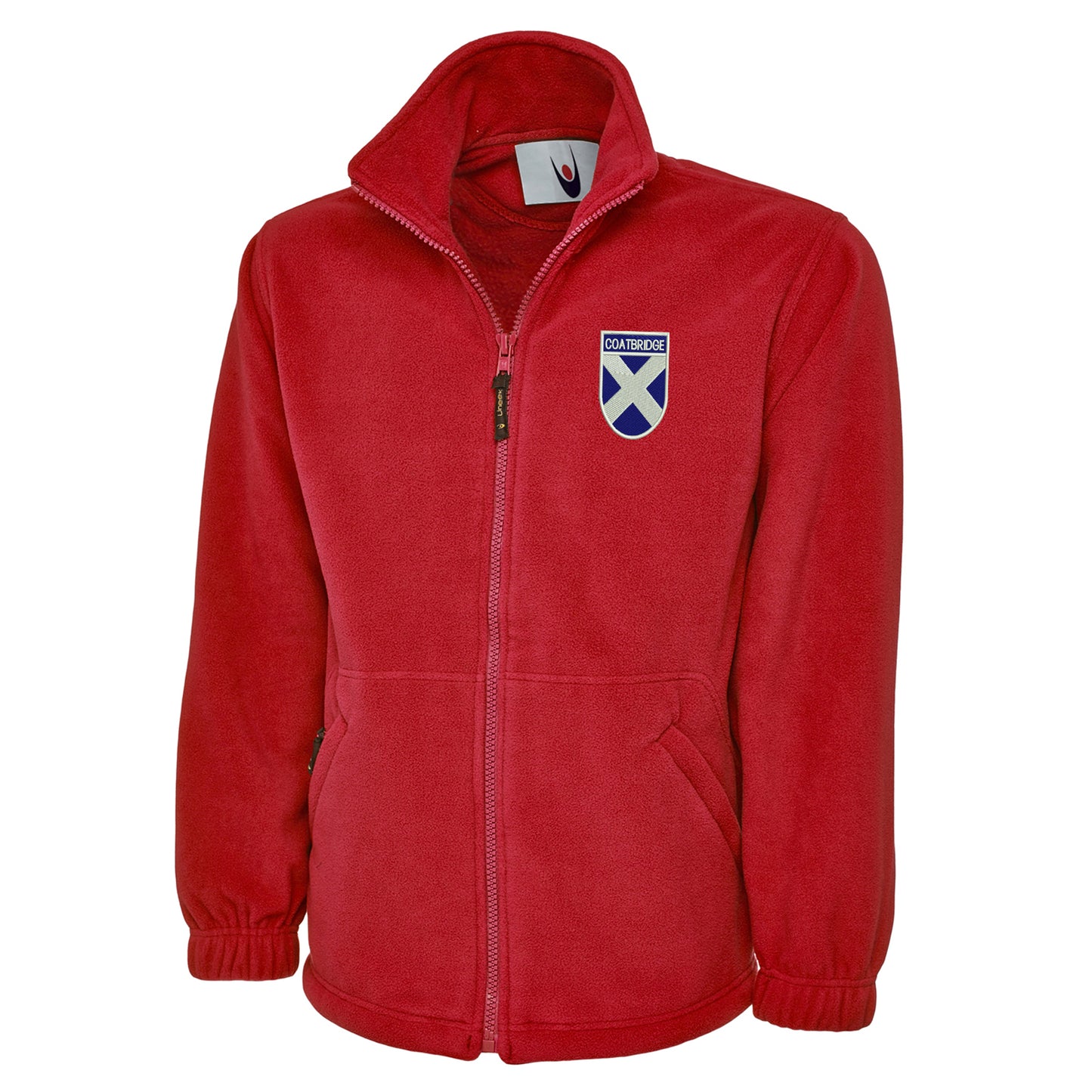 Coatbridge Flag of Scotland Shield Premium Fleece Jacket