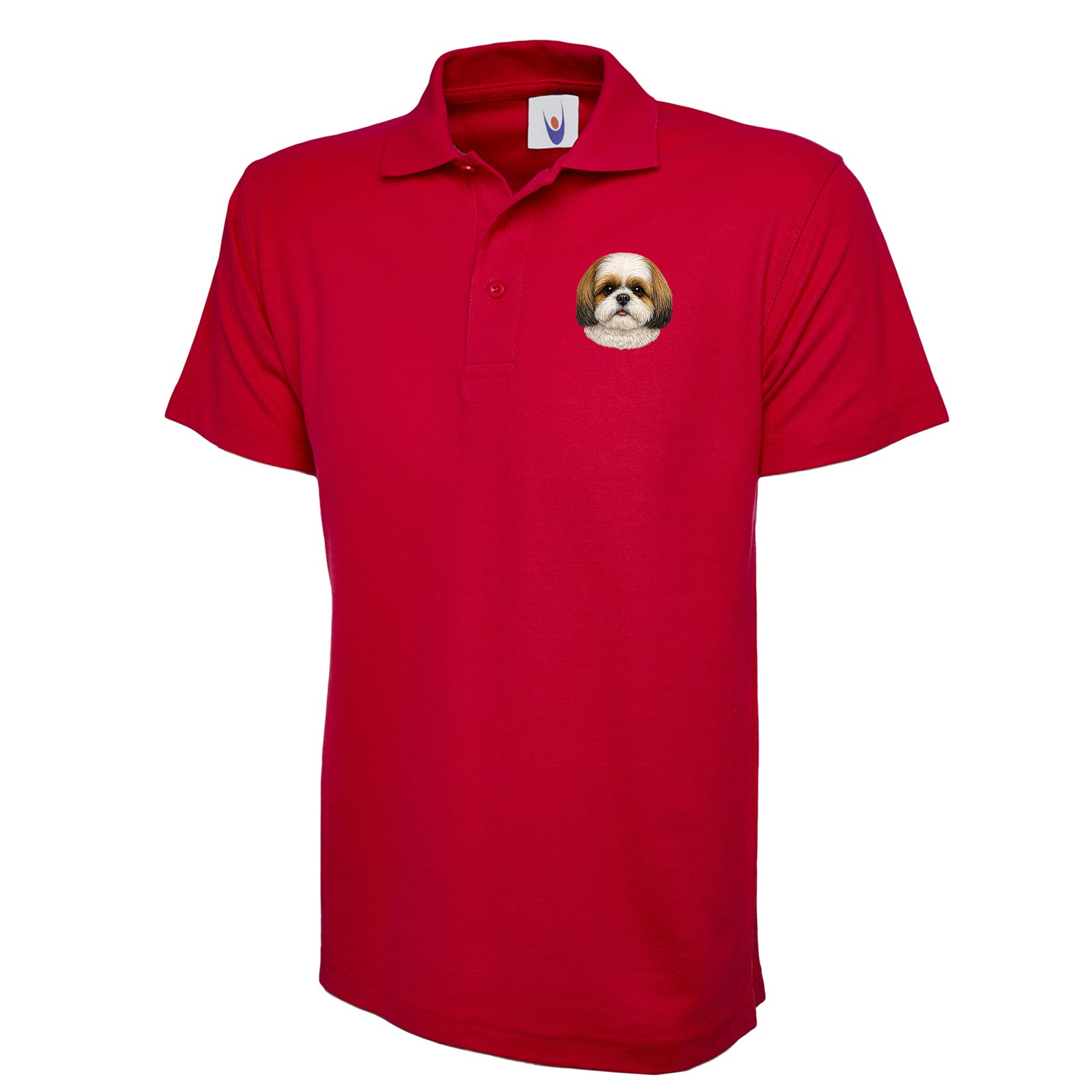 Shih Tzu Dog Face Polo Shirt