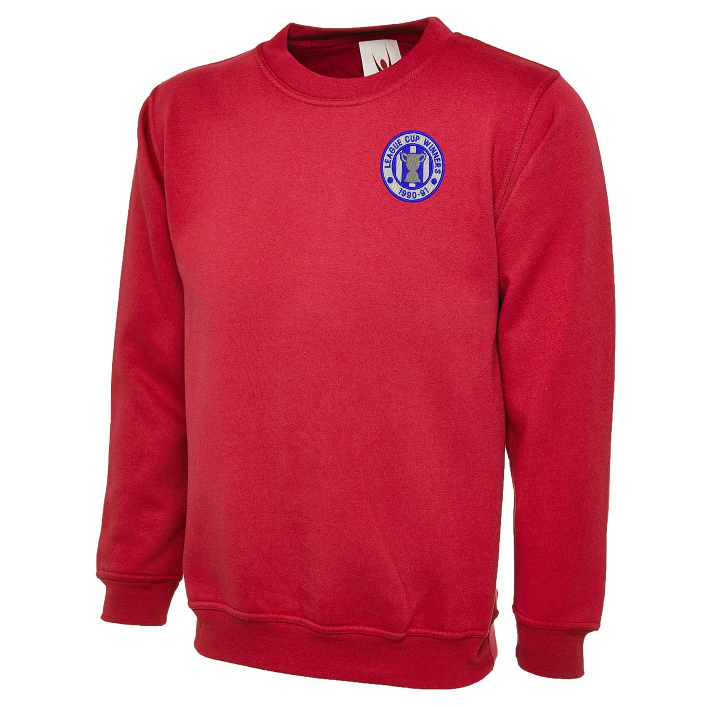 Retro Sheffield Wednesday League Cup Winners 1991 Embroidered Classic Sweatshirt