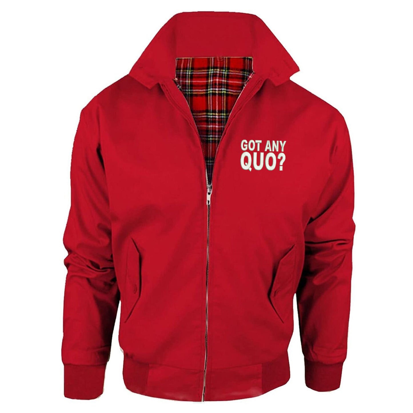 Got Any Quo Embroidered Classic Harrington Jacket