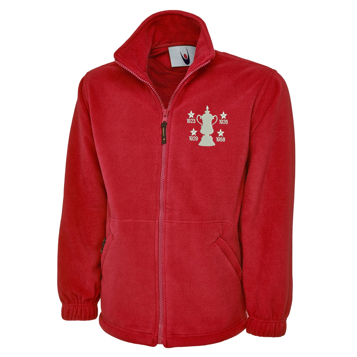 Retro Bolton Four Time Cup Winners Premium Fleece Jacket
