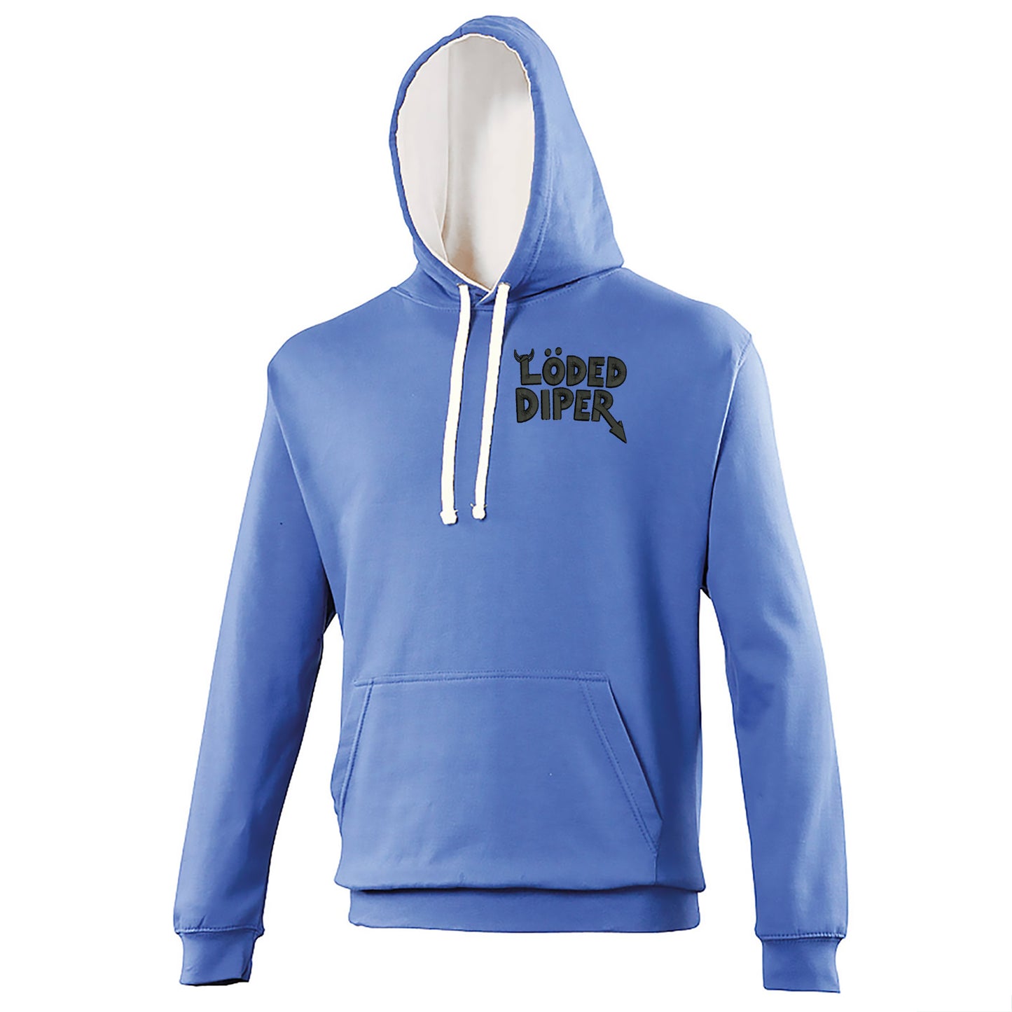 Loded Diper Rock Band Contrast Hoodie 