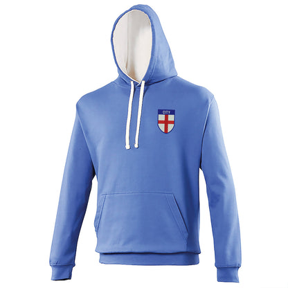 City Flag of England Shield Contrast Hoodie