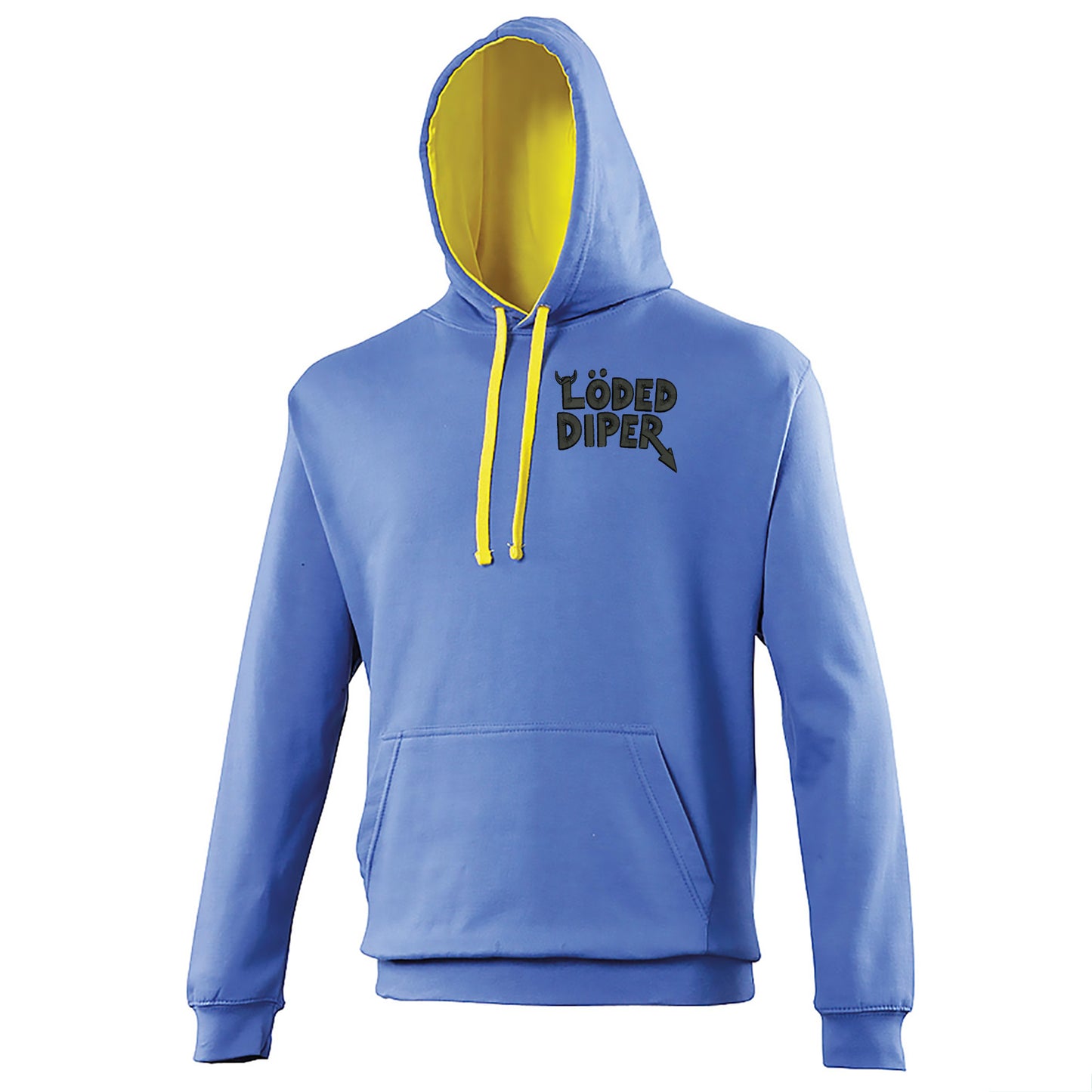 Loded Diper Rock Band Contrast Hoodie 