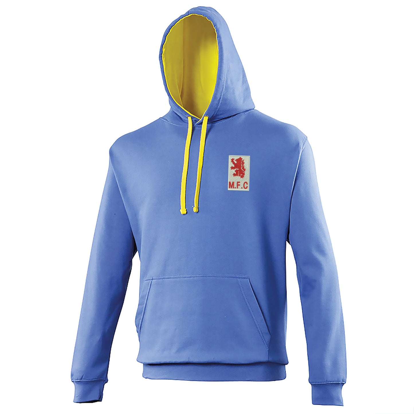Retro Middlesbrough 1973 Embroidered Contrast Hoodie
