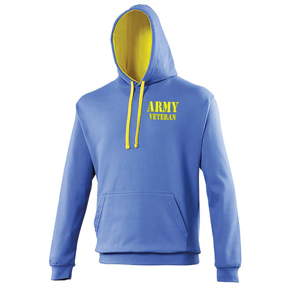 Army Veteran Contrast Hoodie 