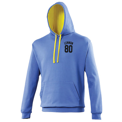 John Lennon Football Contrast Hoodie