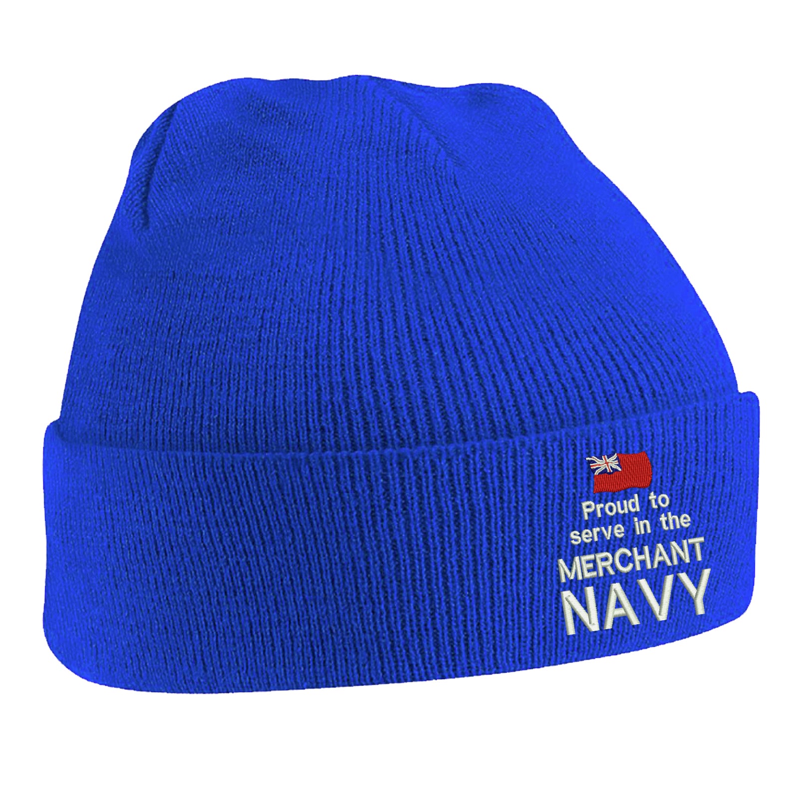 Proud to Serve in The Merchant Navy Beanie Hat