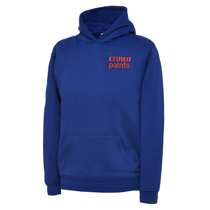 Retro Crown Paints Embroidered Children's Hoodie