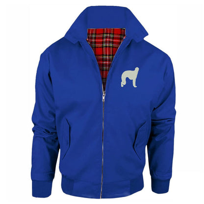 Borzoi Embroidered Classic Harrington Jacket