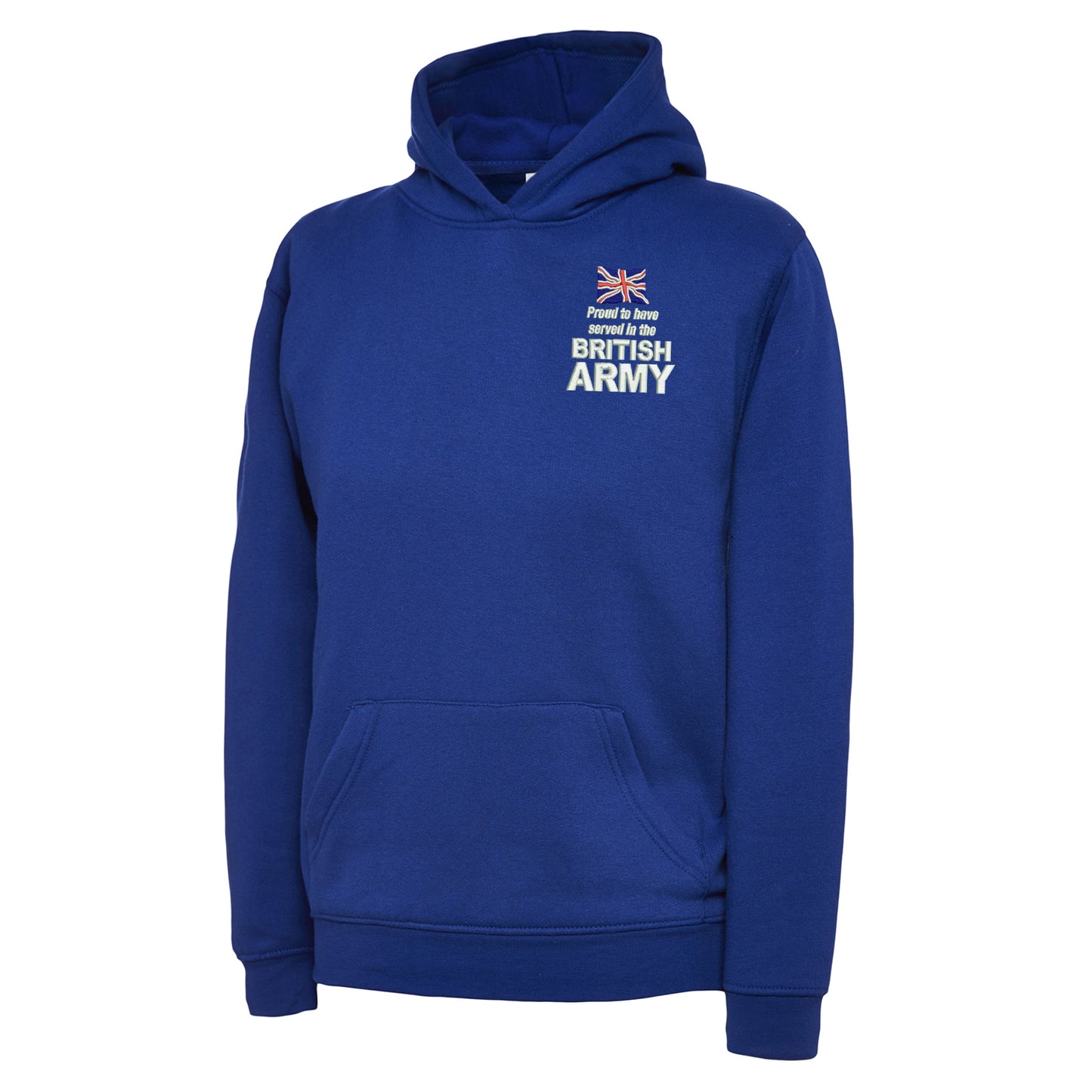 Proud to Have Served in The British Army Embroidered Children's Hoodie