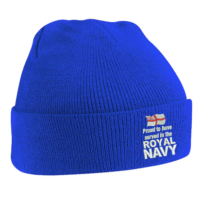 Proud to Have Served in The Royal Navy Beanie Hat