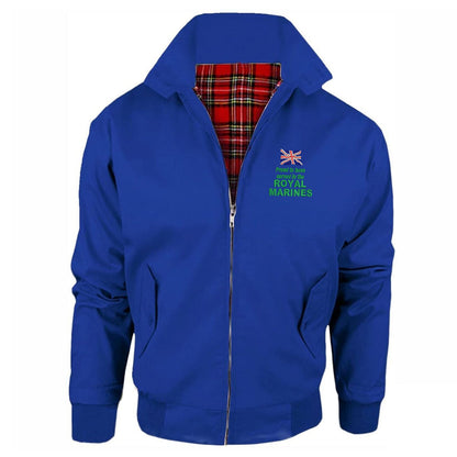 Proud to Have Served in The Royal Marines Embroidered Classic Harrington Jacket