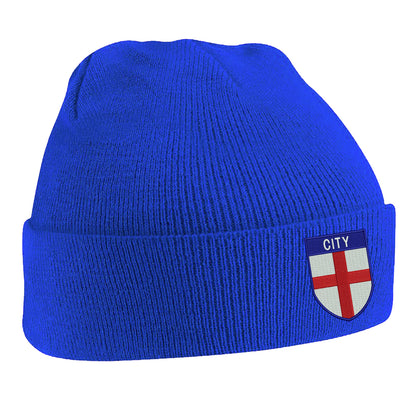 City Flag of England Shield Beanie Hat