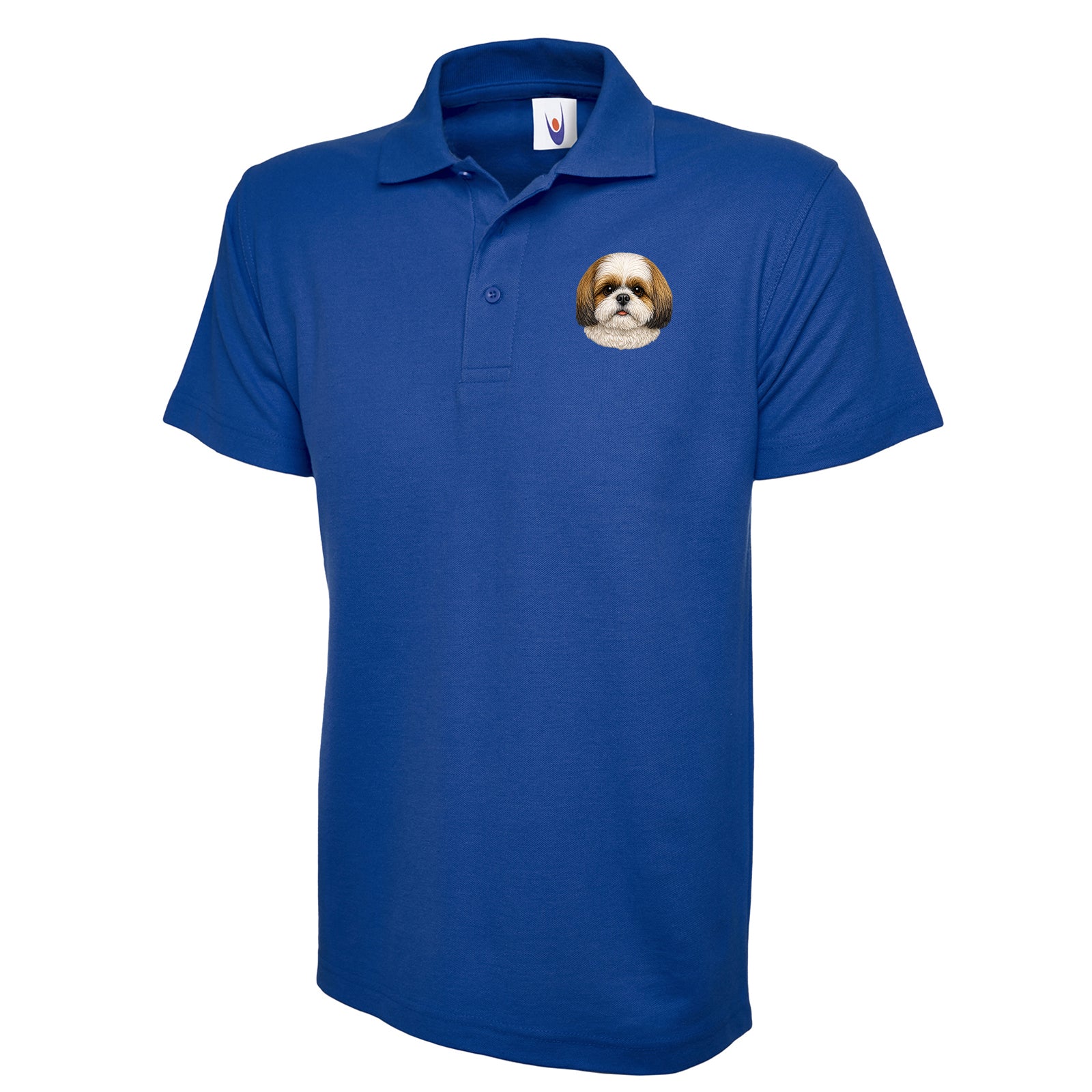 Shih Tzu Dog Face Polo Shirt