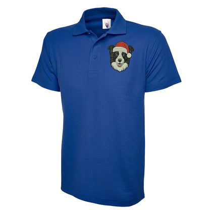Border Collie Christmas Polo Shirt 