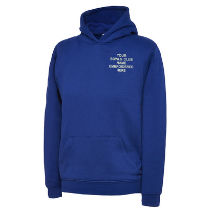 Personalised Bowls Club Embroidered Children's Hoodie