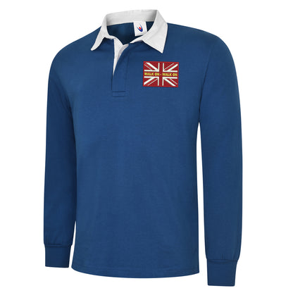 Walk On Walk On Coloured Union Jack Rugby Shirt