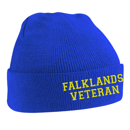 Falklands Veteran Embroidered Beanie Hat