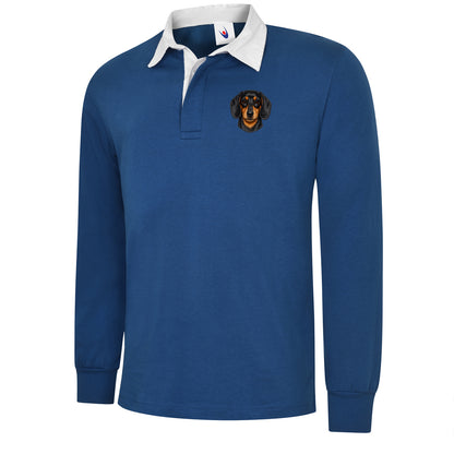 Dachshund Dog Face Football Top