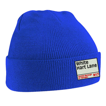 Retro White Hart Lane Beanie Hat