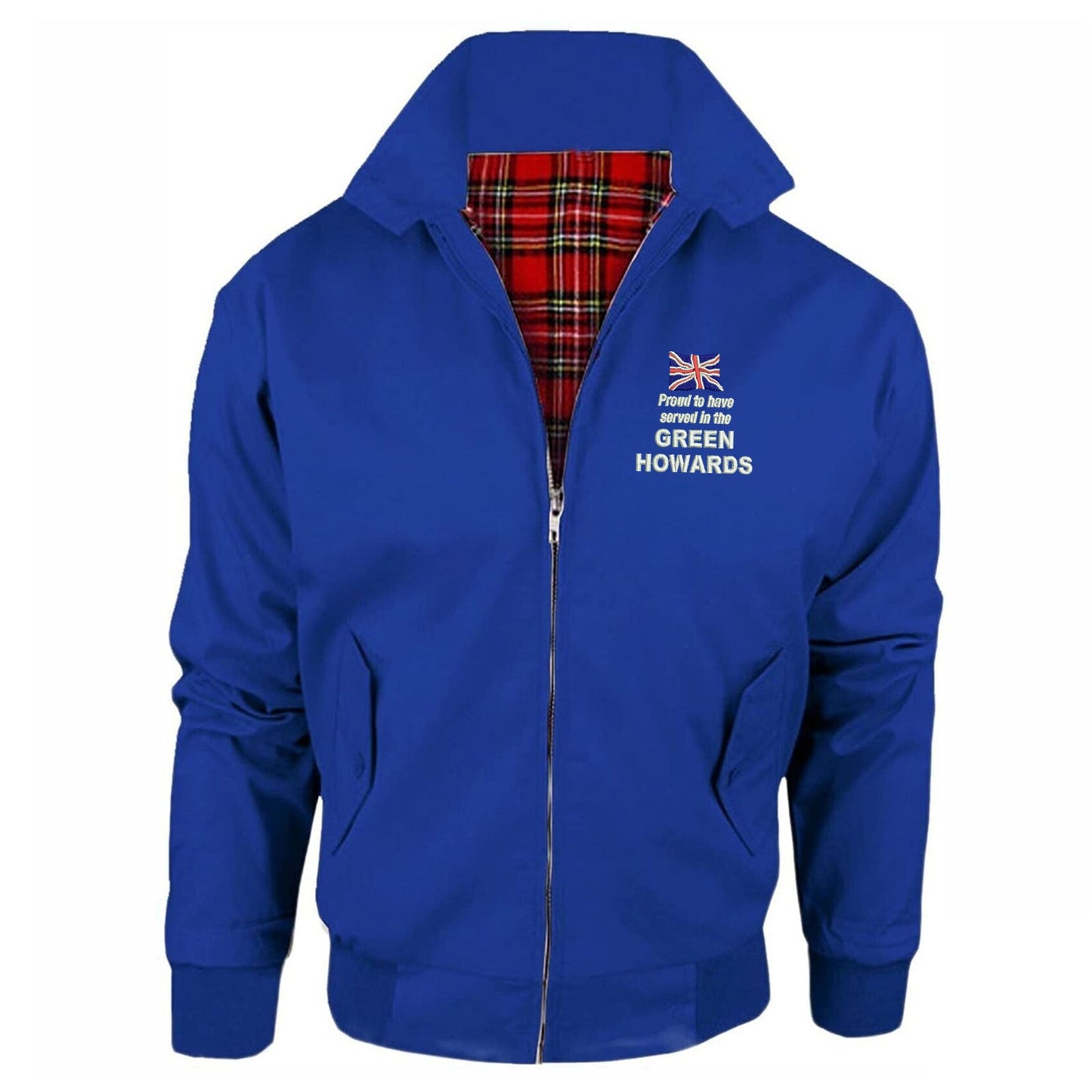 Proud to Have Served in The Green Howards Embroidered Classic Harrington Jacket
